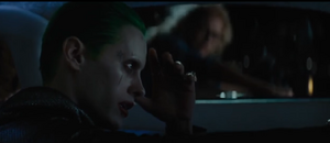 Joker realizes that Harleen Quinzel is pursuing him