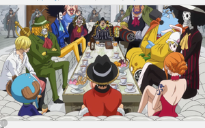 Bege reunites with the Straw Hat Pirates.