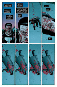 The Punisher's death, courtesy of Kingpin.