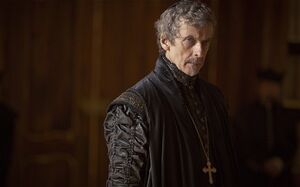 Cardinal Richelieu as played by Peter Capaldi in the 2014 BBC One series The Musketeers.