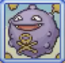 Koffing's in-game portrait.