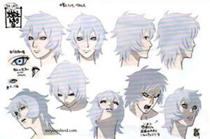 Toneri's concept art (Facial expressions).