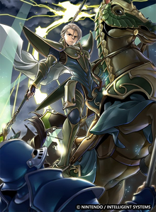 Artwork for a Fire Emblem 0 trading card of Fernand.