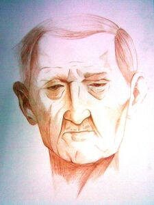 A drawing of Robert Bumaro shortly before his death.