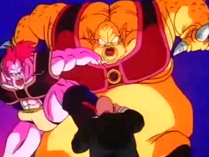 Ebifurya attacking Roshi with Misokatsun.