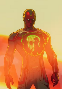 Zola in Vision/Ultron's old body in Marvel's What If...?.