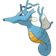 Kingdra, The Dragon Pokémon. Hold Item: Scope Lens