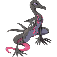 Salazzle, The Toxic Lizard Pokémon.