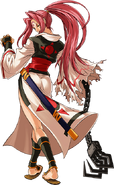 Baiken in Guilty Gear XX Λ Core.