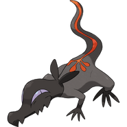 Salandit, The Toxic Lizard Pokémon.