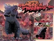 Godzilla's debut in the comic