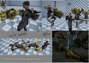 Golden Maw model compared to the Operator