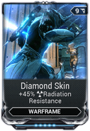  Diamond Skin (-45% modifier for  Radiation damage)