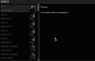 A Message from the Stalker, indicating that the player has received his Death Mark.