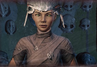 Nakak's face revealed, during Mask of the Revenant mini-quest.