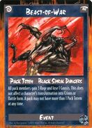 Rage card depicting the Beast-of-War