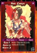 Rage card depicting Mari Cabrah in Homid form.