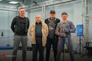 Mocap session with Andrzej Sapkowski and Sebastian Kalemba