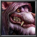 A Gnoll Warden icon portrait in Reforged.