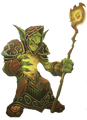 Goblin fire mage art.