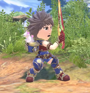 Azurda in the helmet of the Rex Mii Costume