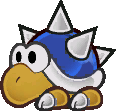 Un Hériss Bleu dans Paper Mario : La Porte Millénaire.