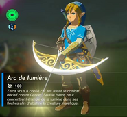 Arc de lumière dans Breath of the Wild.