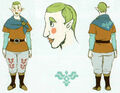 Concept art of Fledge from Hyrule Historia