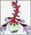 Concept art of Bilocyte from Hyrule Historia