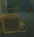 Link pushing a crate from The Wind Waker