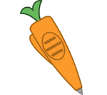 A Carrot pen emoticon for the party