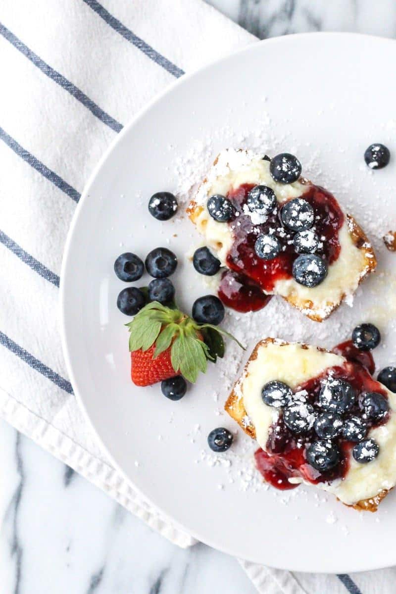 Grilled Pound Cake with Sweetened Mascarpone & Berries - sugar and cloth