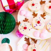 Funfetti Reindeer Cookie Sandwiches Recipe by top Houston lifestyle blogger Ashley Rose of Sugar and Cloth