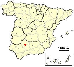 Córdoba location in Spain