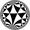 Isohedral tiling of hyperbolic plane.