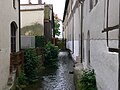 Nördlingen, Bachlauf in der Stadt (beim Heilig-Geist-Spital)