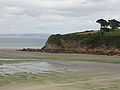 Douarnenez : la plage du Ris (à l'arrière-plan, la presqu'île de Crozon)