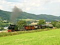 Museumszug der Märkischen Museums-Eisenbahn zwischen den Bahnhöfen Seissenschmidt und Hüinghausen