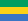 Icon representation of the flag of Gabon.