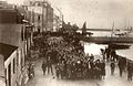 Douarnenez : La manifestation dite triomphale début janvier 1925 devant l'usine rouge.