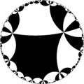 Regular tiling of hyperbolic plane, {8,8}