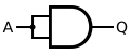 Diagram showing a way of making a logical buffer with 3x output drive from the four AND gates on a quad gate IC (eg 4081)