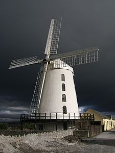 Blennerville Windmill. Photograph: Boodle2000 Licensing: CC-BY-SA-4.0