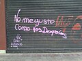 Español: Grafiti de pena de amores