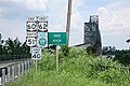 Signs at the Illinois-Kentucky bridge near Cairo, Illinois