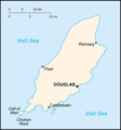 Map of Isle of Man from CIA World Factbook