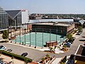 Former College football Hall of Fame (South Bend, Indiana) from above