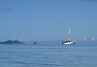 Yacht and a few Islands