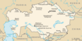 CIA map of Kazakhstan