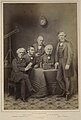 Tyndall with Michael Faraday, Thomas Henry Huxley, Charles Wheatstone and David Brewster